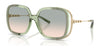 Coach CAD80 HC8423U Sunglasses | Size 56 / Grey/Mint Gradient / Green Peach Gradient (2N 40.2%) №58902C