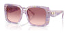 Coach CAD55 HC8424F Sunglasses | Size 56 / Pearlized Purple Watercolor / Puple Pink Gradient (2N 23.6%) №58677W