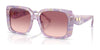 Coach CAD54 HC8424U Sunglasses | Size 54 / Pearlized Purple Watercolor / Puple Pink Gradient (2N 23.6%) №58677W
