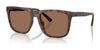 Coach CAE78 HC8427U Sunglasses | Size 57 / Matte Dark Tortoise / Brown Solid (3N 14.5%) №512073