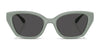 Coach CBY91 HC8434U Sunglasses | Size 53 / Black / Grey Solid (3N 10%) №500287