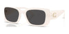 Coach CBY82 HC8435U Sunglasses | Size 54 / Milky Cloud / Grey Solid (3N 10%) №579087