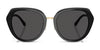 Coach CBY93 HC8436 Sunglasses | Size 55 / Black / Grey Solid (3N 10%) №500287