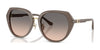 Coach CBY93 HC8436 Sunglasses | Size 55 / Milky Graphite / Grey Sand Gradient (2N 29%) №5917G9
