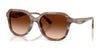 Coach CBY89 HC8437F Sunglasses | Size 56 / Striated Redwood/Maple / Brown Gradient (3N 14.2%) №590174