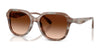 Coach CBY87 HC8437U Sunglasses | Size 53 / Striated Redwood/Maple / Brown Gradient (3N 14.2%) №590174
