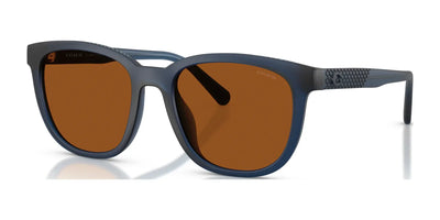 Coach CCA00 HC8442U Sunglasses Deep Blue / Amber Solid