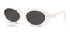Coach CBY84 HC8443D Sunglasses | Size 54 / Milky Cloud / Grey Solid (3N 10%) №579087