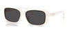 Coach CBY86 HC8444D Sunglasses | Size 57 / Milky Cloud / Grey Solid (3N 10%) №579087
