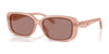 Coach CBY86 HC8444D Sunglasses | Size 57 / Milky Pink / Light Brown Solid (2N 33%) №591473