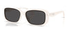 Coach CBY86 HC8444D Sunglasses | Size 57 / Milky Cloud / Grey Solid (3N 10%) №592787