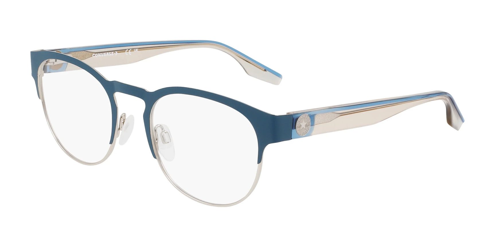 Converse CV3026 Eyeglasses Matte Blue-Teal / Silver Converse CV3026 Eyeglasses Matte Blue-Teal / Silver