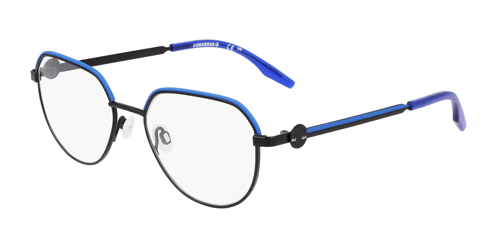 Converse CV1028 Eyeglasses Matte Black / Converse Blue Converse CV1028 Eyeglasses Matte Black / Converse Blue