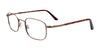 Coolclip CC836 Eyeglasses with Clip-on Sunglasses | Size 51 / Satin Dark Brown