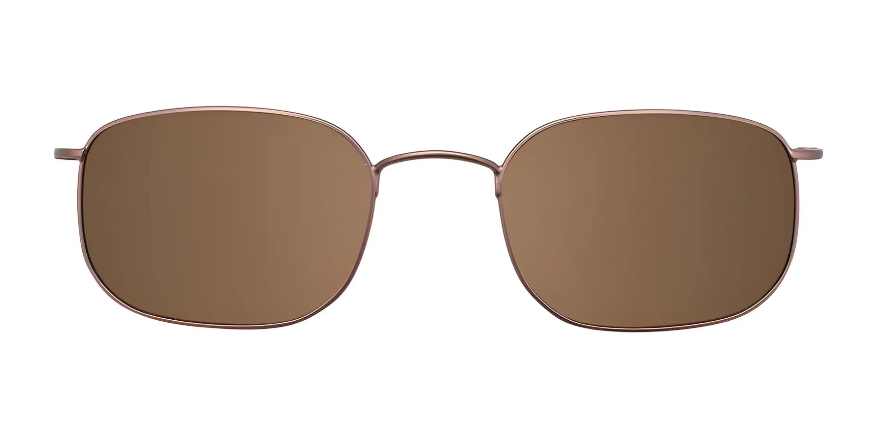 CoolClip CC836 Eyeglasses with Clip-on Sunglasses (Size 51) by CoolClip feature brown square lenses and thin metal frames. The convenient clip-on design easily converts your eyeglasses into stylish, functional sunglasses. Viewed front-on on white background. CoolClip CC836 Eyeglasses with Clip-on Sunglasses (Size 51) by CoolClip feature brown square lenses and thin metal frames. The convenient clip-on design easily converts your eyeglasses into stylish, functional sunglasses. Viewed front-on on white background.