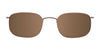 Coolclip CC836 Eyeglasses with Clip-on Sunglasses | Size 51 / Satin Black