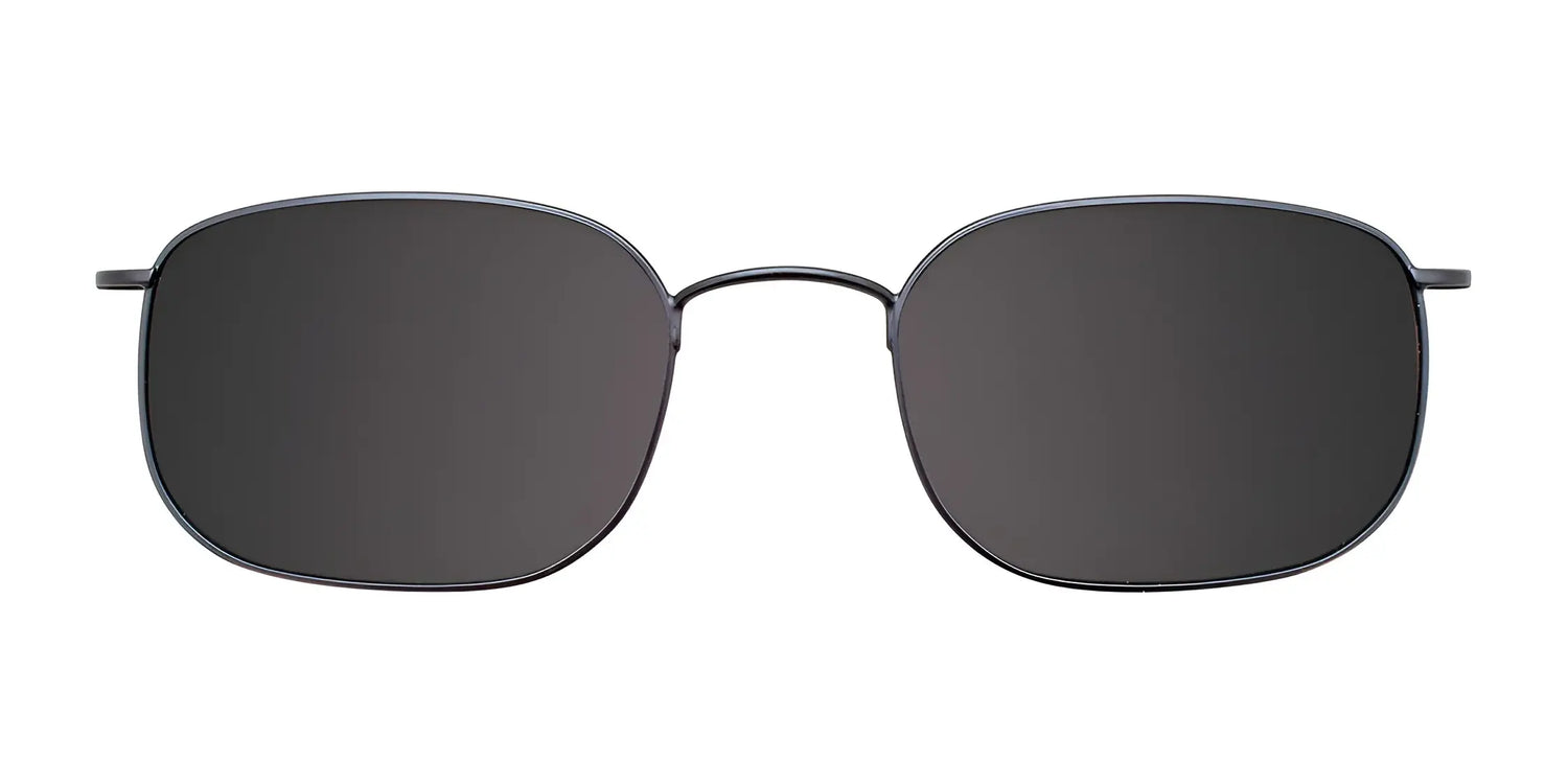 CoolClip CC836 Eyeglasses with Clip-on Sunglasses (Size 51) by CoolClip: square-shaped black frames, thin metal, dark lenses, and a front view clip-on design. CoolClip CC836 Eyeglasses with Clip-on Sunglasses (Size 51) by CoolClip: square-shaped black frames, thin metal, dark lenses, and a front view clip-on design.