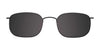 Coolclip CC836 Eyeglasses with Clip-on Sunglasses | Size 51 / Satin Black
