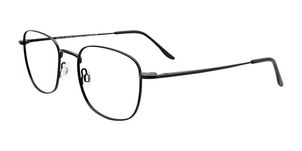 Coolclip CC837 Eyeglasses with Clip-on Sunglasses | Size 51 / Satin Black