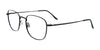 Coolclip CC837 Eyeglasses with Clip-on Sunglasses | Size 51 / Satin Black