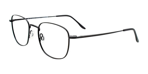 Coolclip CC837 Eyeglasses with Clip-on Sunglasses / Size 51 / Satin Black