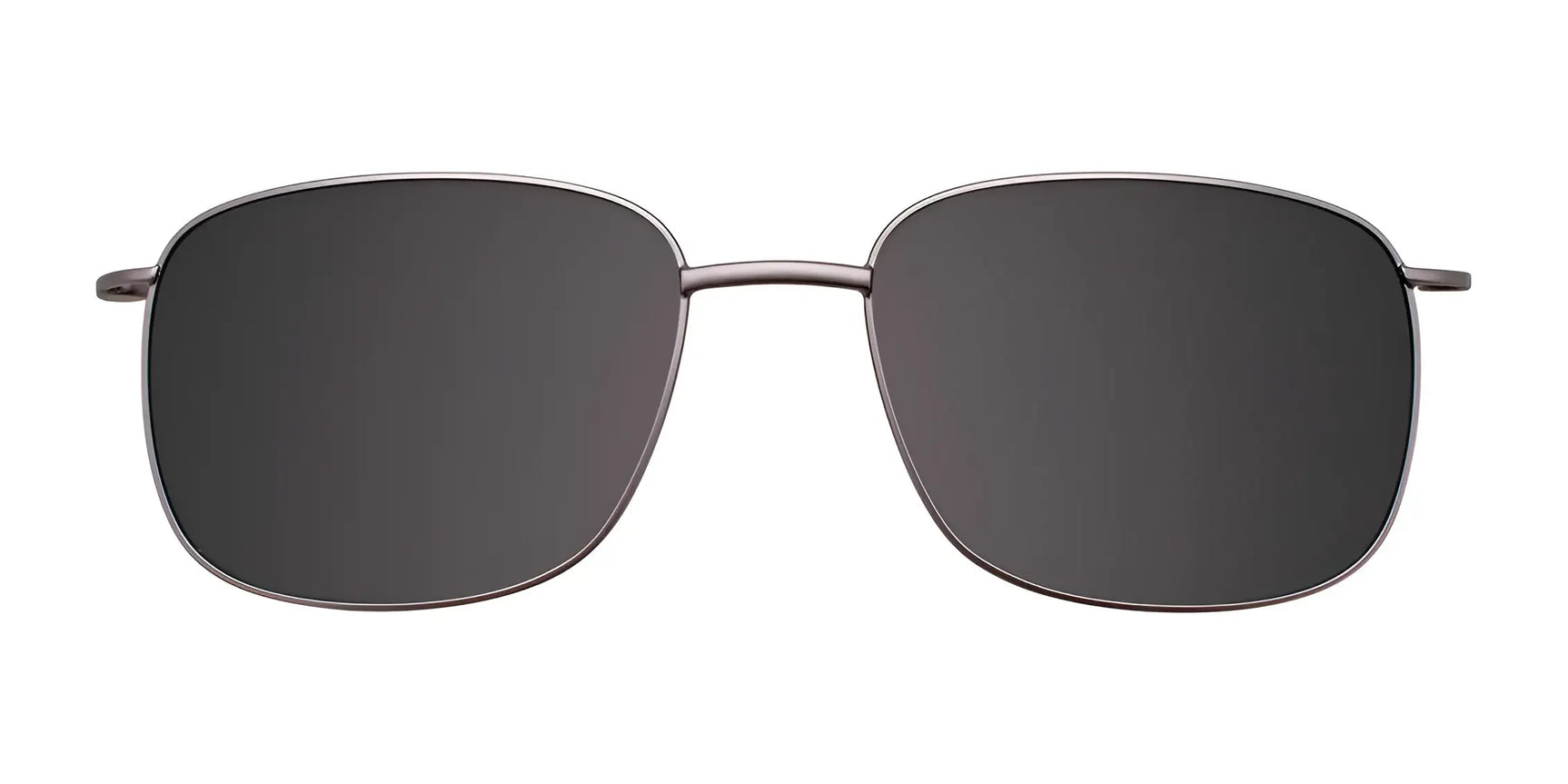 CoolClip CC838 Eyeglasses with Clip-on Sunglasses by CoolClip feature a modern rectangular full-rim design with thin metal frames, shown on a white background. Size 55. CoolClip CC838 Eyeglasses with Clip-on Sunglasses by CoolClip feature a modern rectangular full-rim design with thin metal frames, shown on a white background. Size 55.