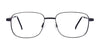 Coolclip CC838 Eyeglasses with Clip-on Sunglasses | Size 55 / Satin Brown