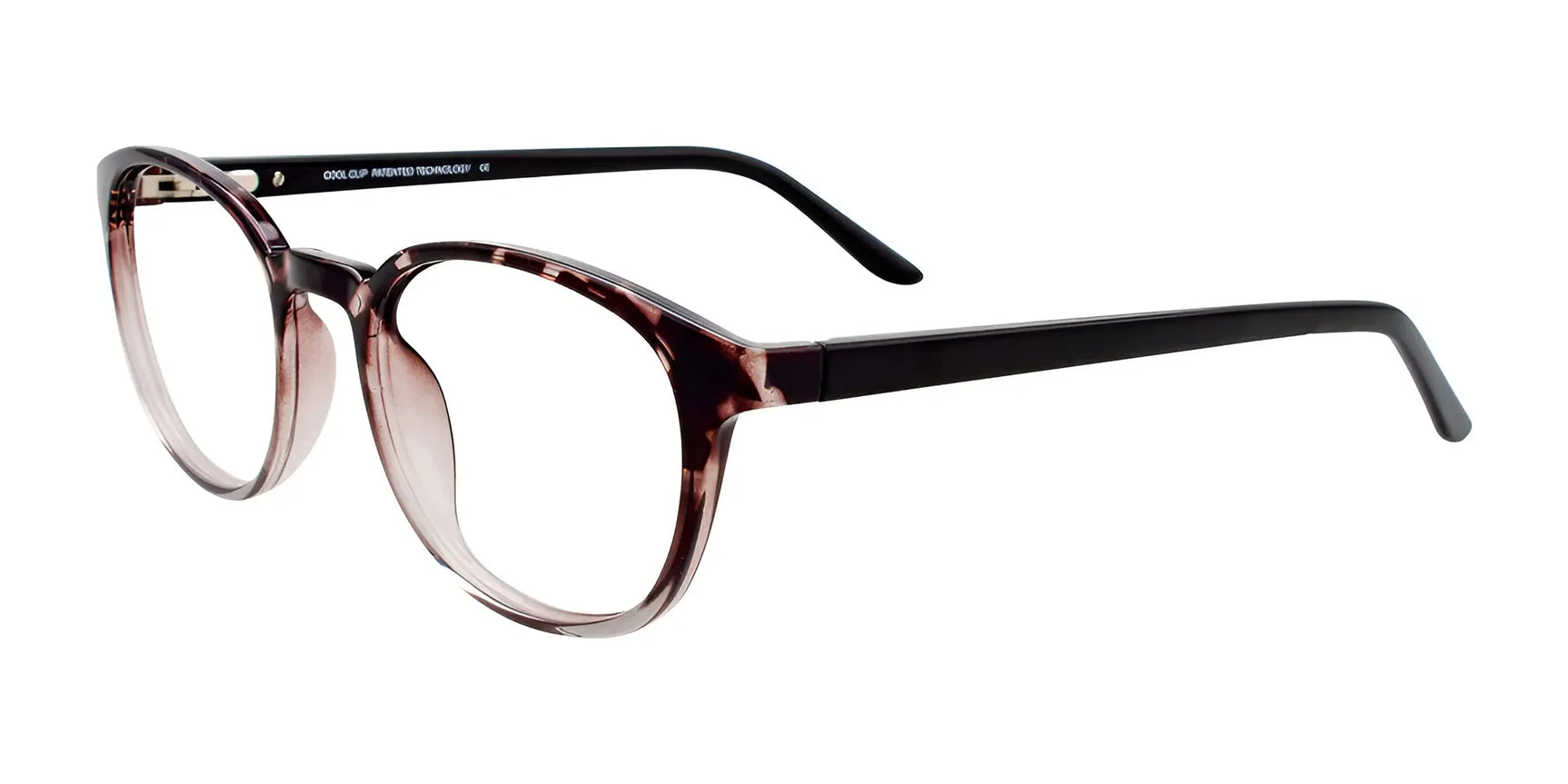 CoolClip CC842 Eyeglasses with Clip-on Sunglasses Dark Grey & Crystal Marbled CoolClip CC842 Eyeglasses with Clip-on Sunglasses Dark Grey & Crystal Marbled