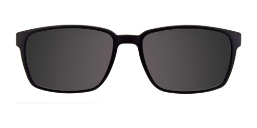 Coolclip CC843 Eyeglasses with Clip-on Sunglasses / Size 54 / Navy Blue & Light Blue