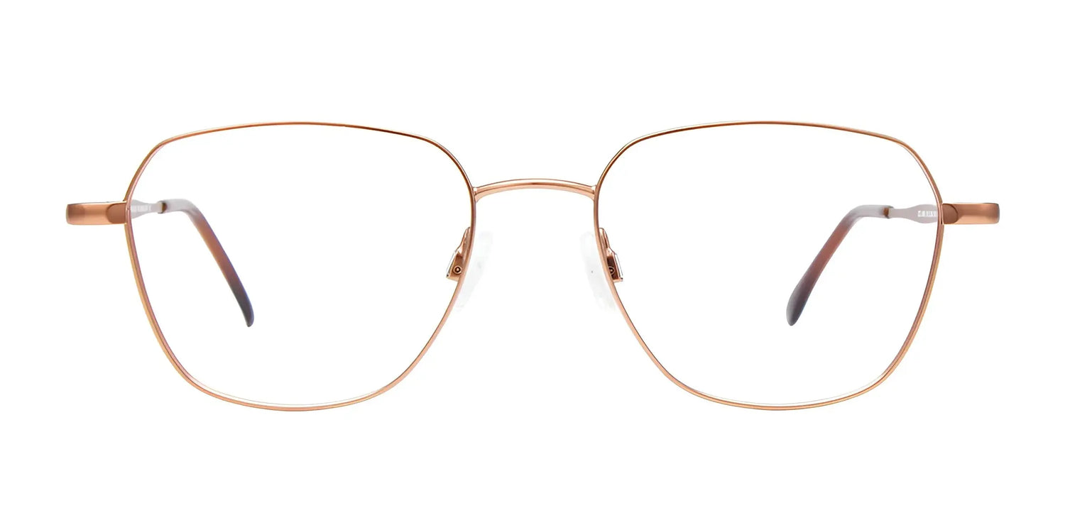 CoolClip CC845 Eyeglasses with Clip-on Sunglasses by CoolClip feature gold, thin metal frames, large square lenses, and clear nose pads for a classic style; shown on a white background. Size 51. CoolClip CC845 Eyeglasses with Clip-on Sunglasses by CoolClip feature gold, thin metal frames, large square lenses, and clear nose pads for a classic style; shown on a white background. Size 51.