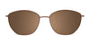 CoolClip CC846 Eyeglasses with Clip-on Sunglasses | Size 54 / Satin Dark Brown