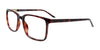 Coolclip CC848 Eyeglasses with Clip-on Sunglasses | Size 58 / Dark Demi Amber