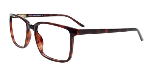 Coolclip CC848 Eyeglasses with Clip-on Sunglasses / Size 58 / Matt Black