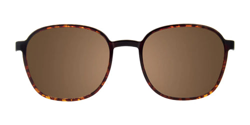 Coolclip CC851 Eyeglasses with Clip-on Sunglasses / Size 51 / Steel