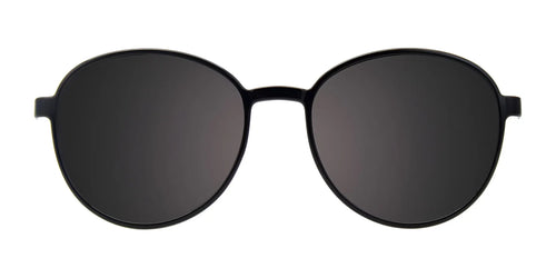 Coolclip CC852 Eyeglasses with Clip-on Sunglasses / Size 53 / Black & Pink Gold