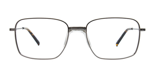 Coolclip CC858 Eyeglasses with Clip-on Sunglasses / Size 56 / Dark Steel