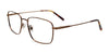 Coolclip CC861 Eyeglasses with Clip-on Sunglasses | Size 55 / Brown
