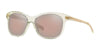 Costa SARASOTA 6S2010 Sunglasses | Size 57 / Shiny Seafoam Crystal and Shell №201010 / Copper Silver Mirror (Polarized) (3P 12%)