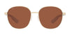Costa EGRET 6S4005 Sunglasses | Size 55 / Shiny Gold №400507 / Copper (Polarized) (3P 13.8%)