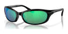 Costa HARPOON 6S9040 Sunglasses | Size 62 / Shiny Black №904013 / Green Mirror (Polarized) (3P 10%)
