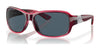 Costa INLET 6S9042 Sunglasses | Size 58 / Pomegranate Fade №904205 / Gray (Polarized) (3P 14%)