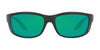 Costa ZANE 6S9059 Sunglasses | Size 61 / Matte Black №905906 / Green Mirror (Polarized) (3P 11.4%)