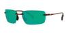 Costa OYSTER BAY 6S9075 Sunglasses | Size 61 / Tortoise №907503 / Green Mirror (3P 11.4%)