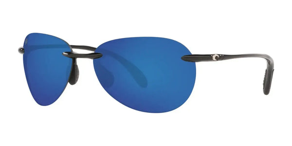 Costa WEST BAY 6S9077 Sunglasses | Size 59 / Shiny Black №907704 / Blue Mirror (3P 12.6%)