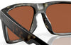 Costa LIDO 6S9104 Sunglasses | Size 57 / Matte Black / Gray (Polarized) (3P 10%) №910404