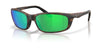 Costa BRINE II 6S9134 Sunglasses | Size 59 / Matte Tortoise / Green Mirror (Polarized) (3P 11.4%) №913408