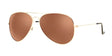 The DEA Eyewear AVIATRIX Sunglasses in Size 58, featuring gold frames and polarized brown lenses, stand out brilliantly against a white background, exemplifying stylish women's eyewear from DEA Eyewear. The DEA Eyewear AVIATRIX Sunglasses in Size 58, featuring gold frames and polarized brown lenses, stand out brilliantly against a white background, exemplifying stylish women's eyewear from DEA Eyewear.