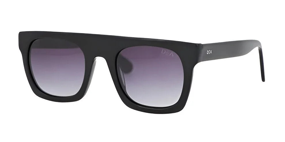 DEA Eyewear's EUNOIA Sunglasses in Size 51 feature black square frames with gradient lenses, offering a fashionable look and excellent UV protection. DEA Eyewear's EUNOIA Sunglasses in Size 51 feature black square frames with gradient lenses, offering a fashionable look and excellent UV protection.