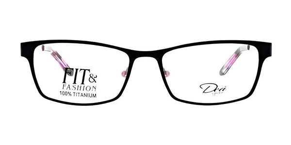 DEA Eyewear ILARIA Eyeglasses | Size 55 / Black/Pink / Non Prescription