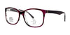 DEA Preferred ANGELA Eyeglasses | Size 58 / Dark Cherry / Non Prescription
